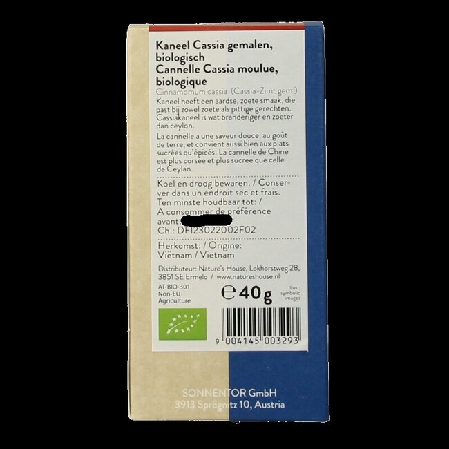 Sonnentor Cannelle Cassia moulue bio 40 g