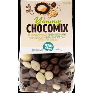 TerraSana TerraSana Yummy chocomix noten rozijnen choco bio 200 Gram