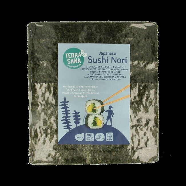 TerraSana Sushi nori geroosterd 50 stuks 125 Gram