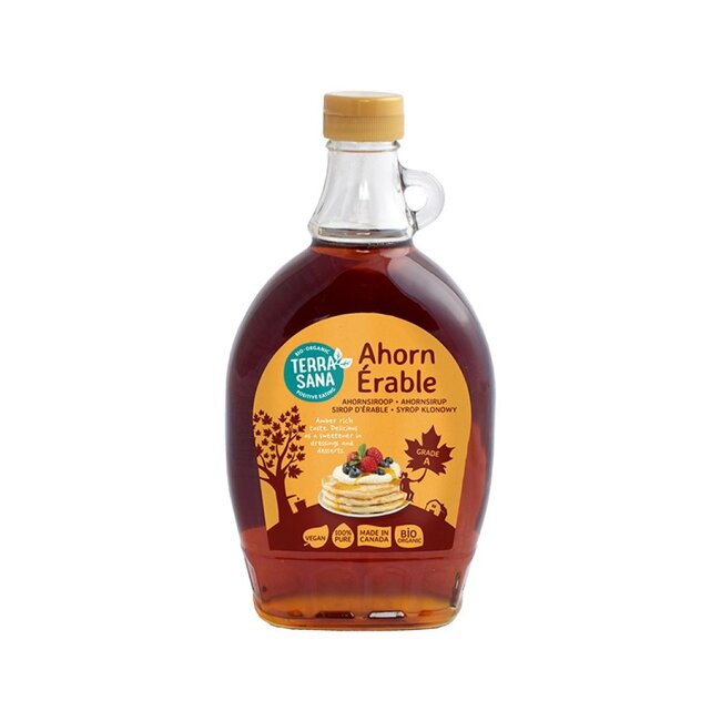 Ahornsiroop graad A (glas) bio 500 Milliliter