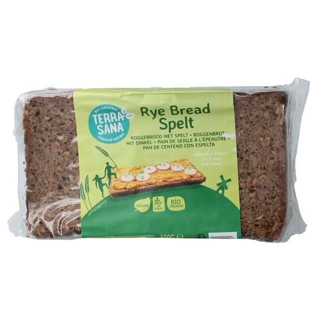 Roggebrood met spelt bio 500 Gram