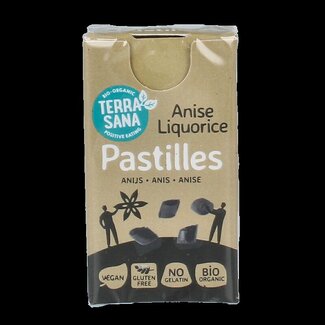 TerraSana TerraSana Pastilles de réglisse à l'anis bio 25 g
