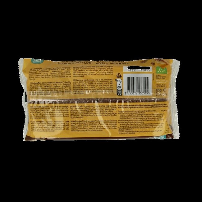 TerraSana Gaufres au miel bio 175 g