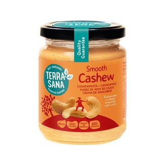 TerraSana Cashewnotenpasta zonder zout bio 250 Gram