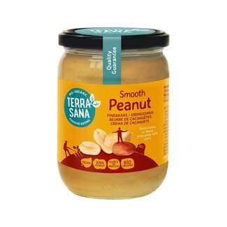TerraSana TerraSana Pindakaas fijn zonder zout bio 500 Gram
