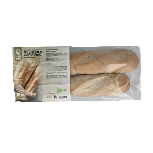 Zonnemaire Stokbrood wit bio 2 Stuks