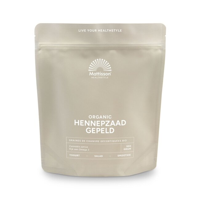 Absolute hemp seeds hulled hennepzaad gepeld bio 500 Gram