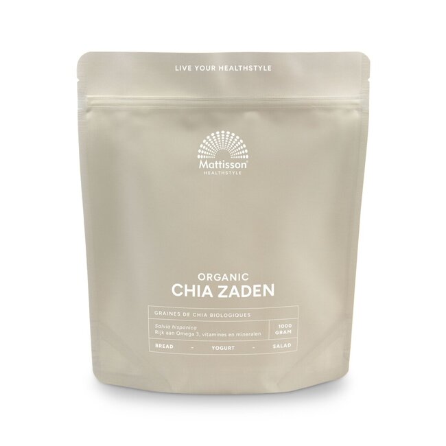 Mattisson Absolute chia zaad raw bio 1 Kilogram