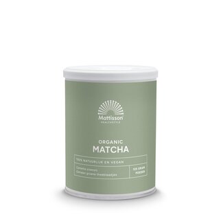 Mattisson Mattisson Matcha powder poeder green tea bio 125 Gram