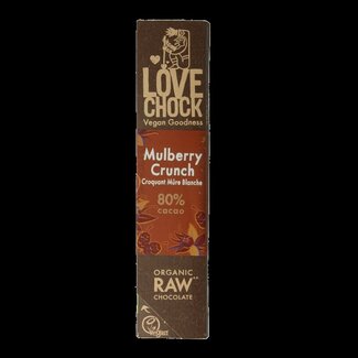 Lovechock Lovechock Mulberry crunch bio 40 Gram