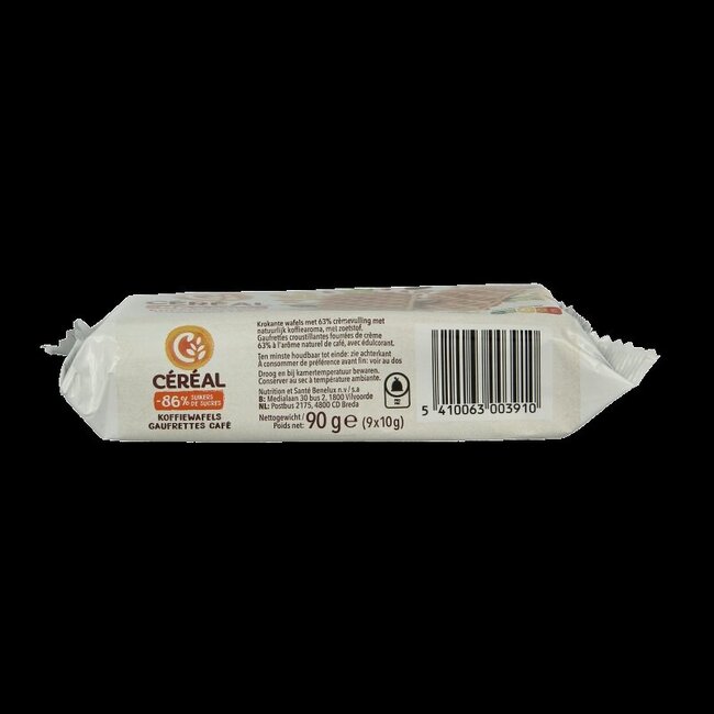 Cereal Koffiewafels minder suiker maltitol 90 Gram