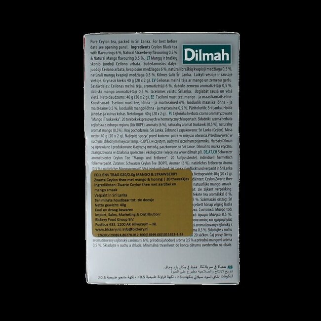 Dilmah Thé Mango & Strawberry Fun Tea 20 sachets