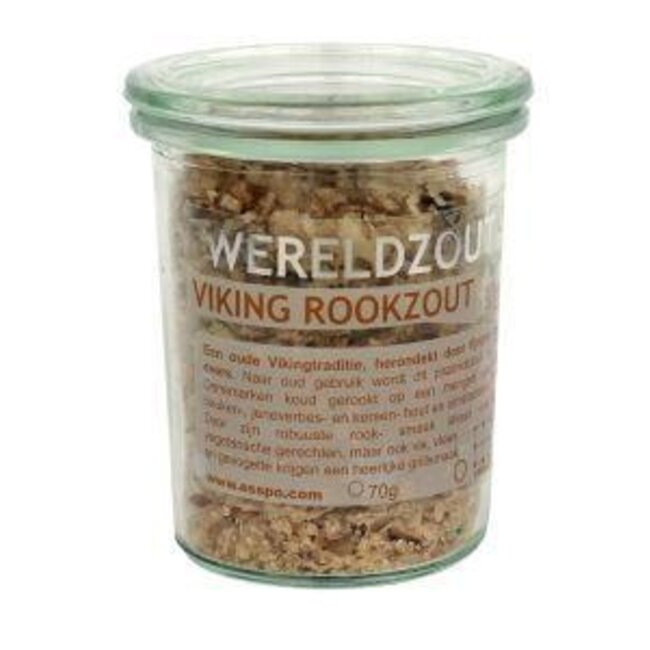 Esspo Wereldzout viking rookzout glas 70 Gram