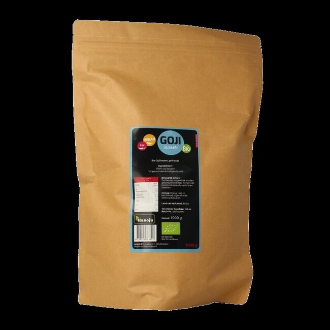 Hanoju Goji bessen zongedroogd bio 1 Kilogram