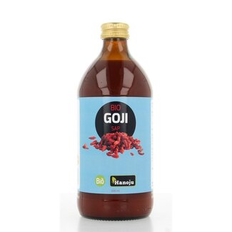 Hanoju Hanoju Goji premium 100% sap glas fles bio 500 Milliliter
