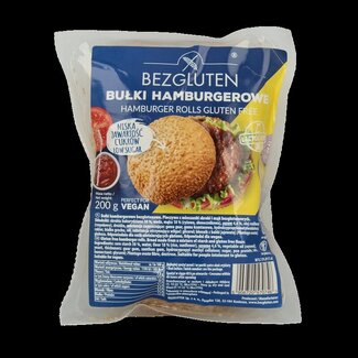 Bezgluten Bezgluten Hamburgerbroodjes glutenvrij  200 Gram