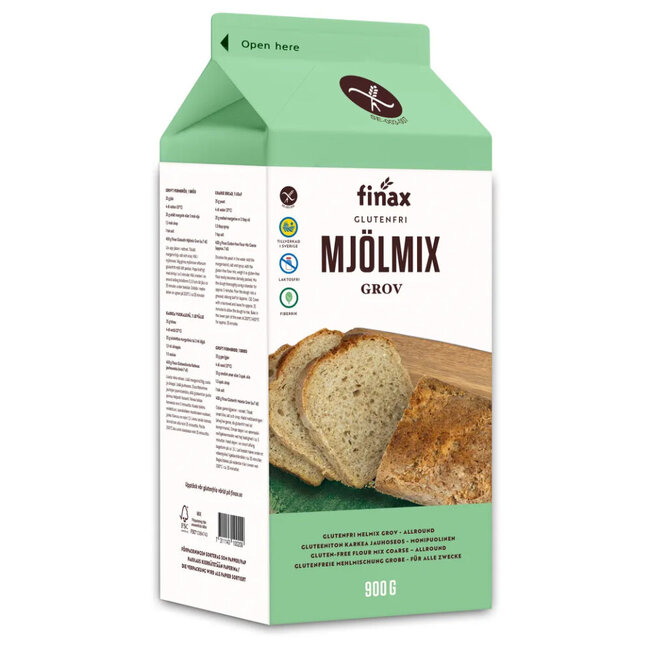 Broodmix bruin glutenvrij 900 Gram