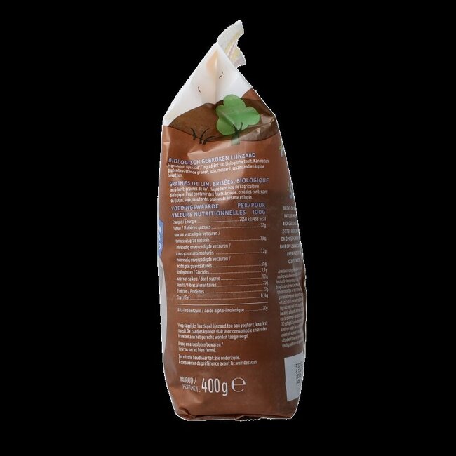 Zonnatura Graines de lin concassées bio 400 g