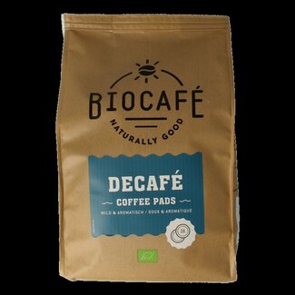Biocafe Biocafe Coffee pads caffeinevrij bio 36 Stuks