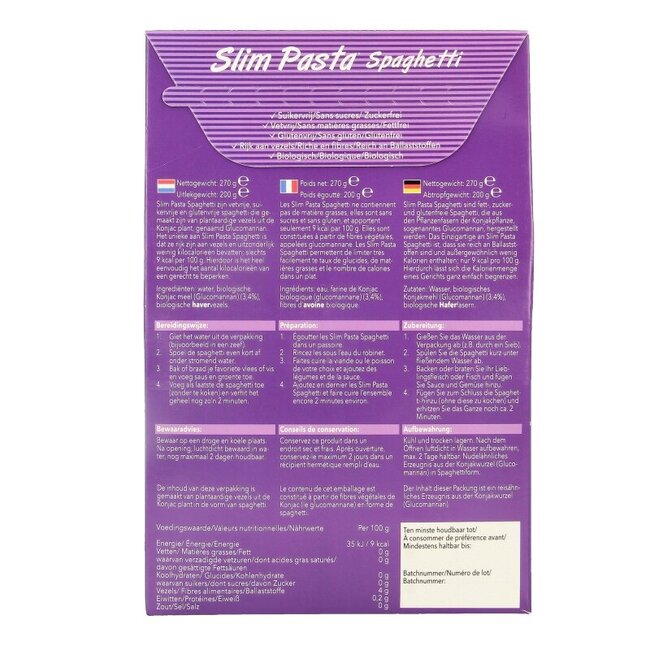 Slim Slim Pasta Spaghetti Bio 270 g