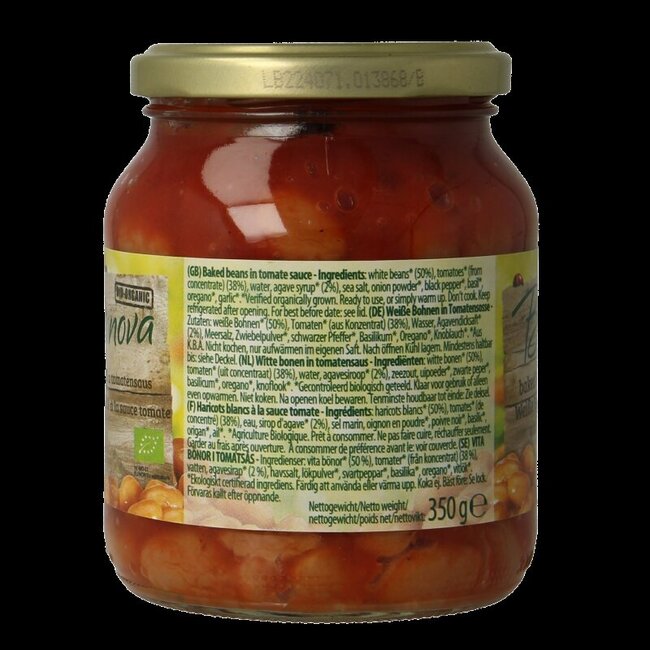 Bionova Haricots blancs à la sauce tomate bio 350 g
