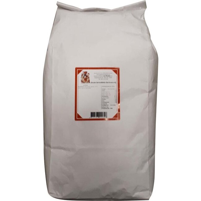 Le Poole Twello's boerenbruin broodmix lactosevrij 5 Kilogram