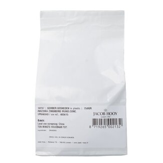 Jacob Hooy Jacob Hooy Gingembre pelé coupé 250 g