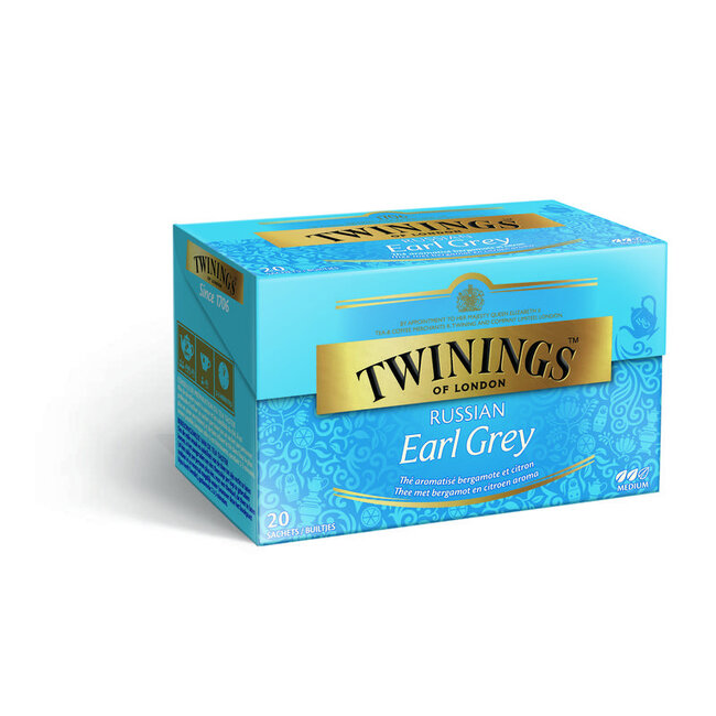 Twinings Earl grey Russian 20 Zakjes