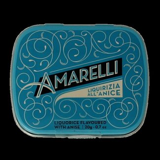 Amarelli Amarelli Laurierdrop blikje anijs Chicchi 20 Gram