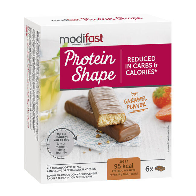 Modifast Proteine shape bar caramel 162 Gram