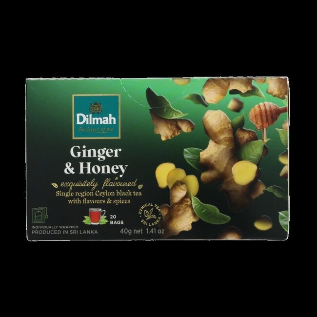 Dilmah Ginger & honey fun tea 20 Zakjes