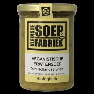 Kleinstesoepfabriek Kleinstesoepfabriek Erwtensoep/snert veganistisch bio 400 Milliliter