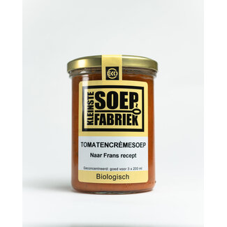 Kleinstesoepfabriek Kleinstesoepfabriek Tomaten creme soep bio 400 Milliliter