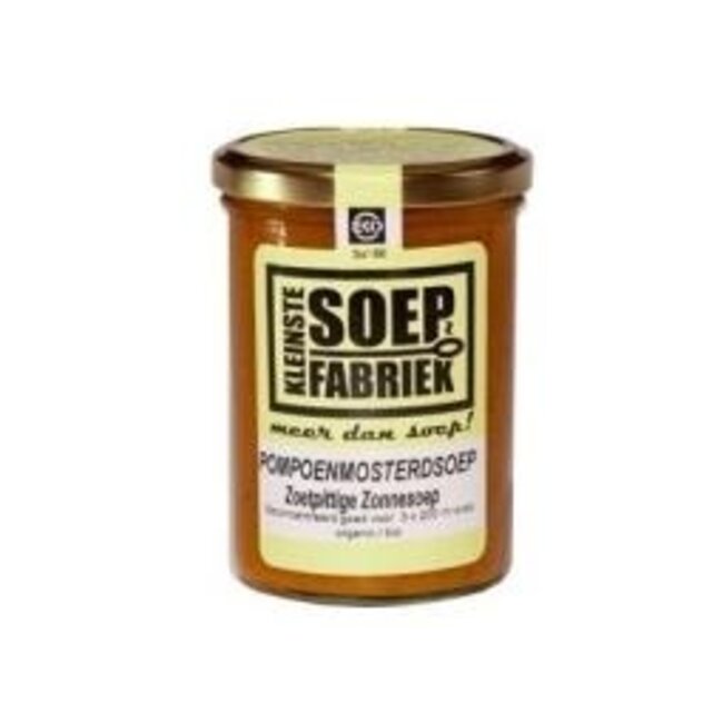 Kleinstesoepfabriek Pompoen mosterd soep bio 400 Milliliter