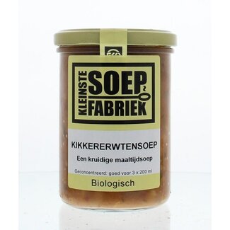 Kleinstesoepfabriek Kleinstesoepfabriek Kikkererwtensoep bio 400 Milliliter