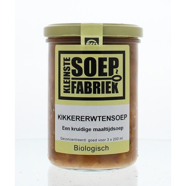 Kleinstesoepfabriek Kikkererwtensoep bio 400 Milliliter