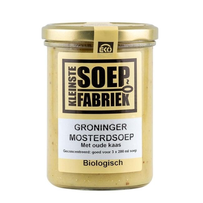 Kleinstesoepfabriek Groninger mosterdsoep bio 400 Milliliter