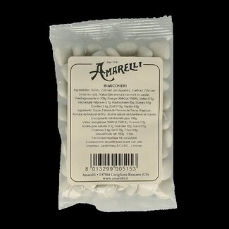 Amarelli Amarelli Laurierdrop pepermunt wit zakje 100 Gram