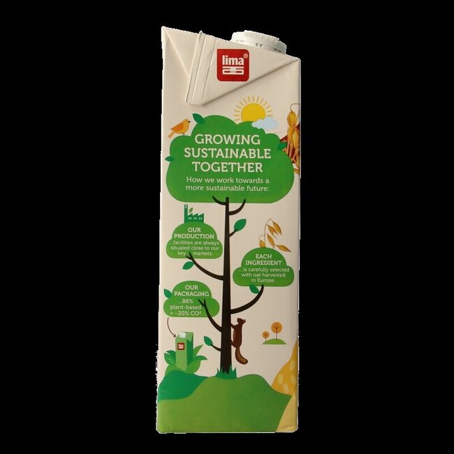 Boisson à l'avoine vanille bio Lima 1 litre