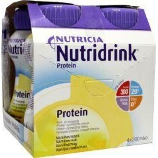 Nutridrink Nutridrink Protein vanille 200ml 4 Stuks