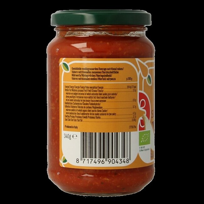 Bioidea Sauce pour pâtes bolognaise végétarienne bio 340 g
