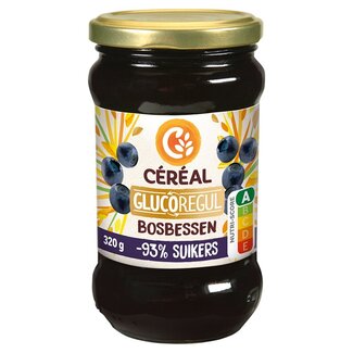 Cereal Cereal Jam bosbessen minder suikers 320 Gram