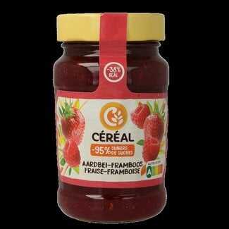 Cereal Cereal Fruit aardbei framboos suikervrij 270 Gram