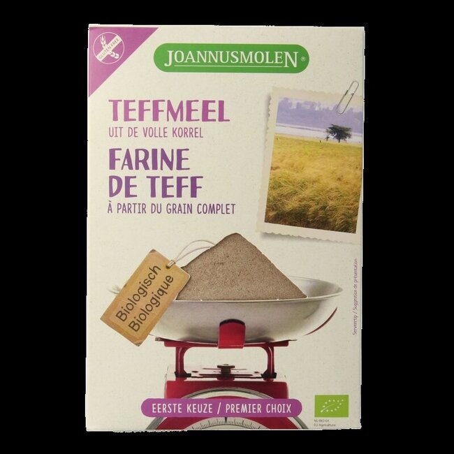 Joannusmolen Teffmeel eerste keuze bio 300 Gram