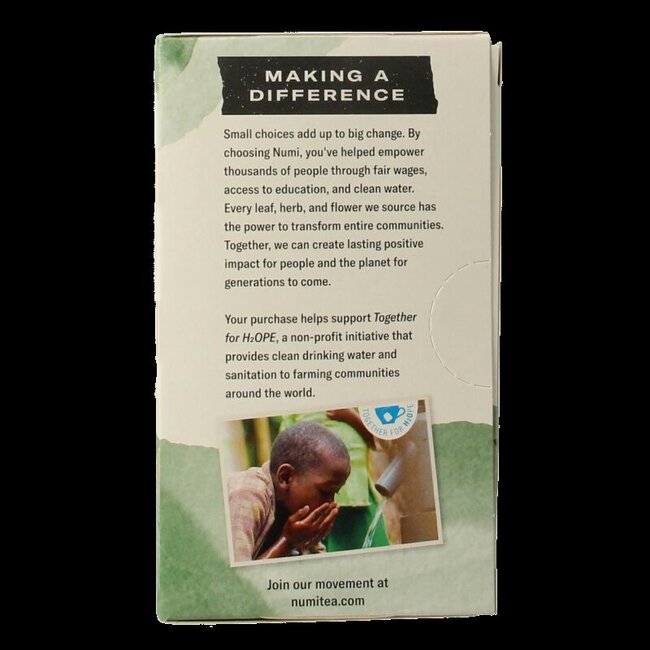 Numi Thé vert maté citron bio 18 sachets