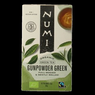 Numi Numi Thé vert gunpowder bio 18 sachets