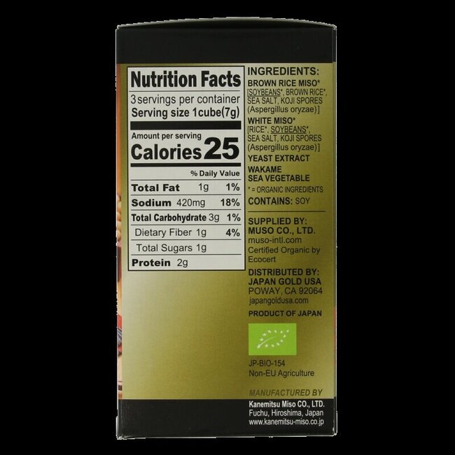 TS Import Instant miso cubes classic bio 21 Gram