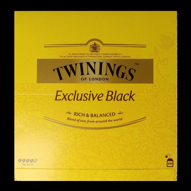 Twinings Thé Noir Exclusif en enveloppes 100 sachets