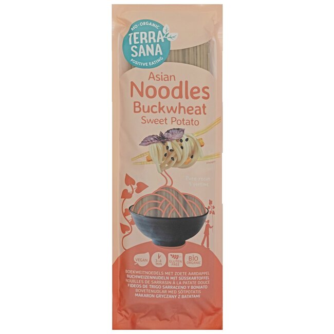 TerraSana Boekweitnoedels met zoete aardappel bio 250 Gram