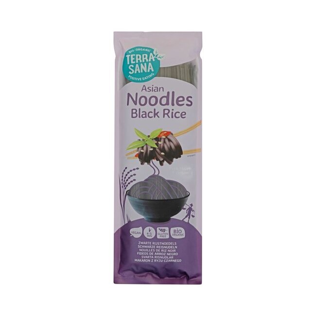 TerraSana Zwarte rijstnoedels bio 250 Gram